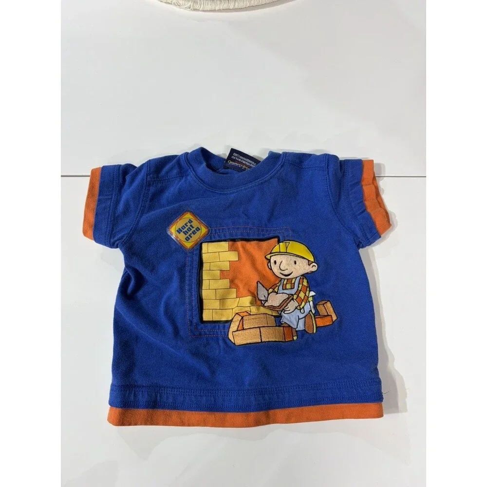 Vintage Bob the Builder 2-Piece Graphic T-Shirt & Shorts Set 6-9 Months